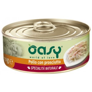 OASY CAT POLLO CON PROSCIUTTO 70 GR